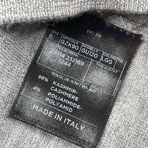 Gucci Cashmere G Logo Turtleneck Sweater Size XXL Gray Color GU120 - Picture 8 of 13